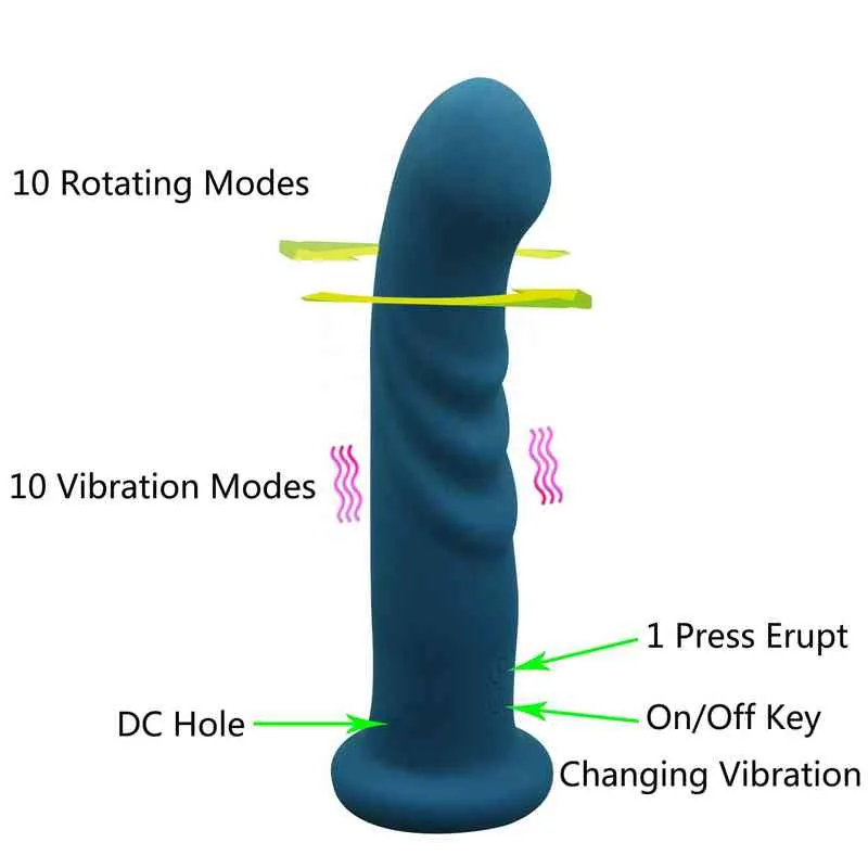 NXY wibratory obracające się z ssącym kubek av różdżki masażer dildo dorosłych sex zabawki do masturbatora Vagina g spot stymulacja analna 0411