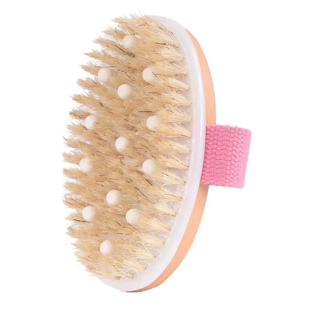 Brosses de nettoyage brosse de bain peau sèche corps doux poils naturels SPA la douche en bois sans poignée livraison rapide