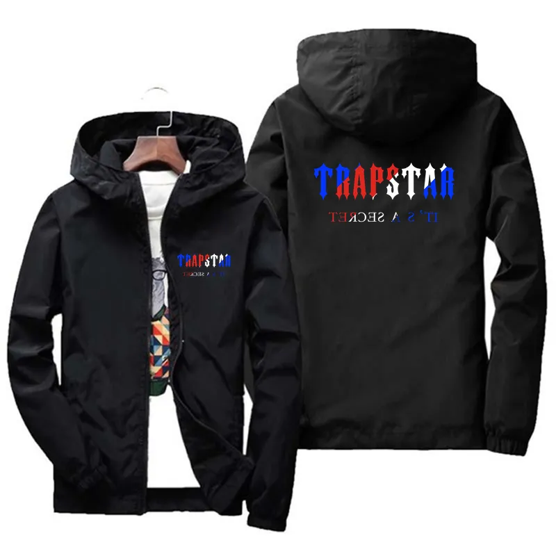 Giacca da uomo Giacca da uomo Moda Abbigliamento outdoor Divertente Giacca a vento Felpa con cappuccio Cappotto con cappuccio sottile TRAPSTAR 220623