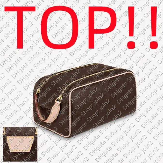 TOP M44494 DOPP KIT TOILET POUCH Toiletry Kits Designer Handbag Purse Hobo Clutch Satchel Messenger Cosmetic Travel Bag2480
