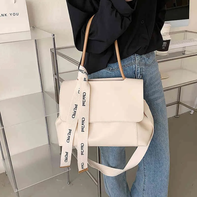 Purses Outlet bag large capacity solid color texture handbag 2022 new women's style sling one Shoulder Messenger Tote Bag