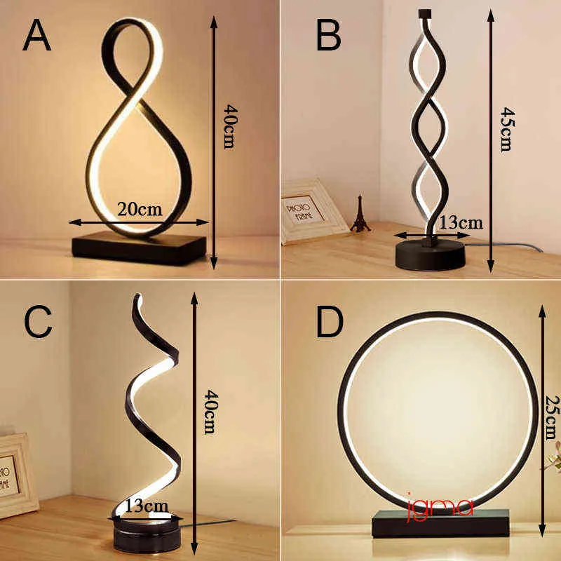 Moderna minimalista lâmpada de mesa quarto cama romântica personalidade quente sala de estar criativo lâmpada de mesa nórdica h220423