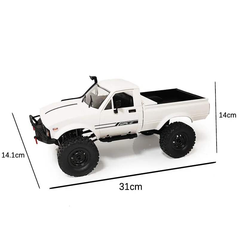 WPL C24-1 Pełna skala RC Car 1:16 2.4G 4WD Rock Crawler Electric by Climbing Truck LED On-Road 1/16 dla dzieci Prezenty Toys 220429