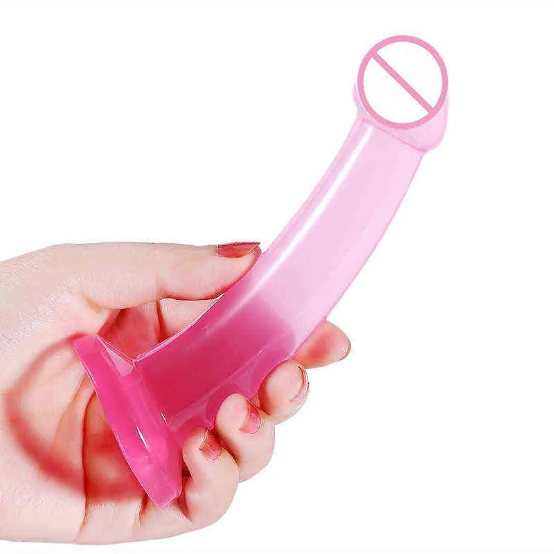 Nxy dildos anal brinquedos longos noite vestindo masturbação equipamentos sexo produtos sucção diversão diversão anal expansão anal rosa pênis plugue backyard homens 0324