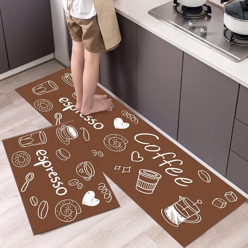 Kitchen Carpet Floor Rug Washable Non-Slip Mat House Hold Long Strip Door Modern Home Decor 220401