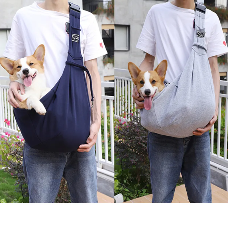 Bolsa de cão de estimação Bolsa de filhote de viagem ao ar livre Bolsas de ombro de cachorros Sling Sling Bolsa Bolsa Kitten Corgi Transport Pets 0622