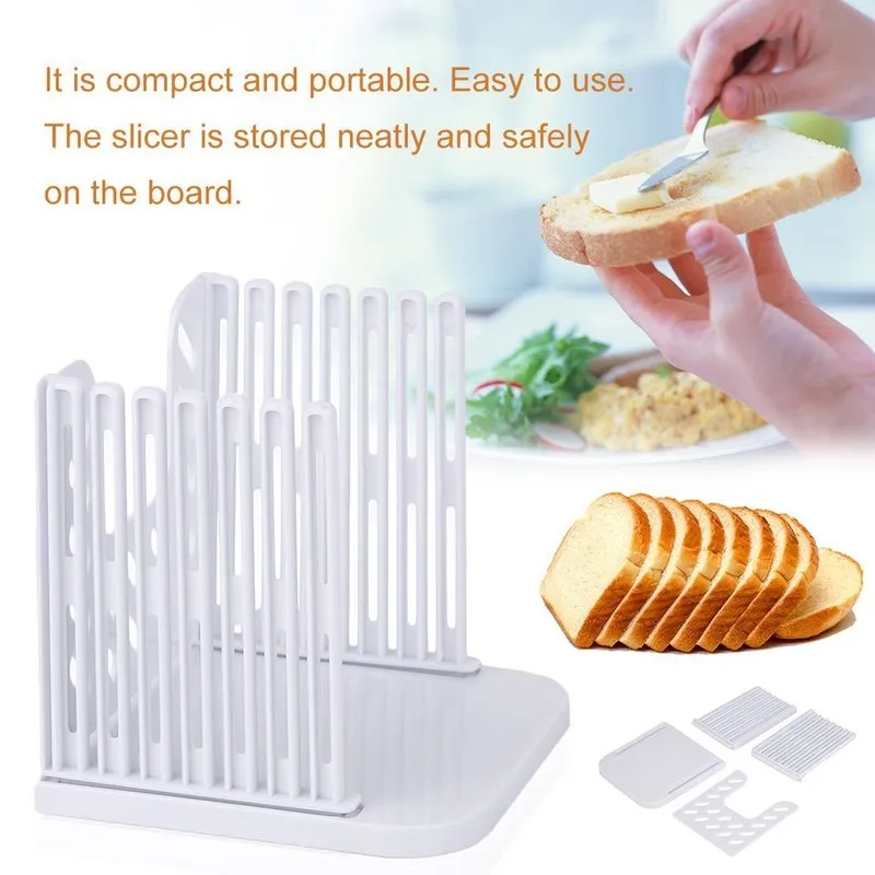 Professional Bread Loaf Toast Cutter Slicer Slicing Cutting Guide Mold Maker Kitchen Tool Practical Sand Gadget 220721