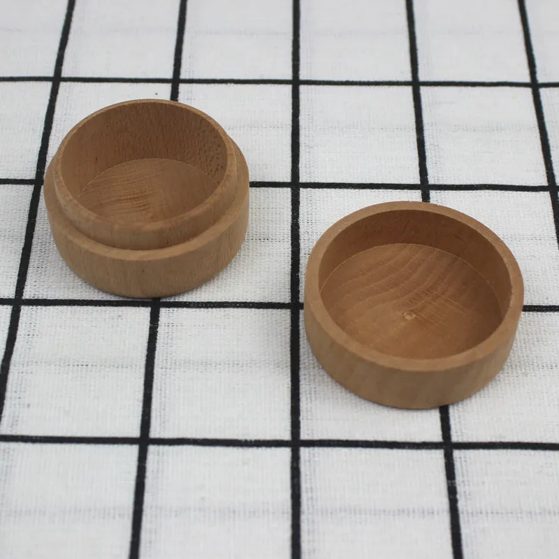 Storage Boxes Round wood box beech rounds rings boxes solid woods gift storages boxes Earrings Necklace packaging jewelry boxesZC532-2