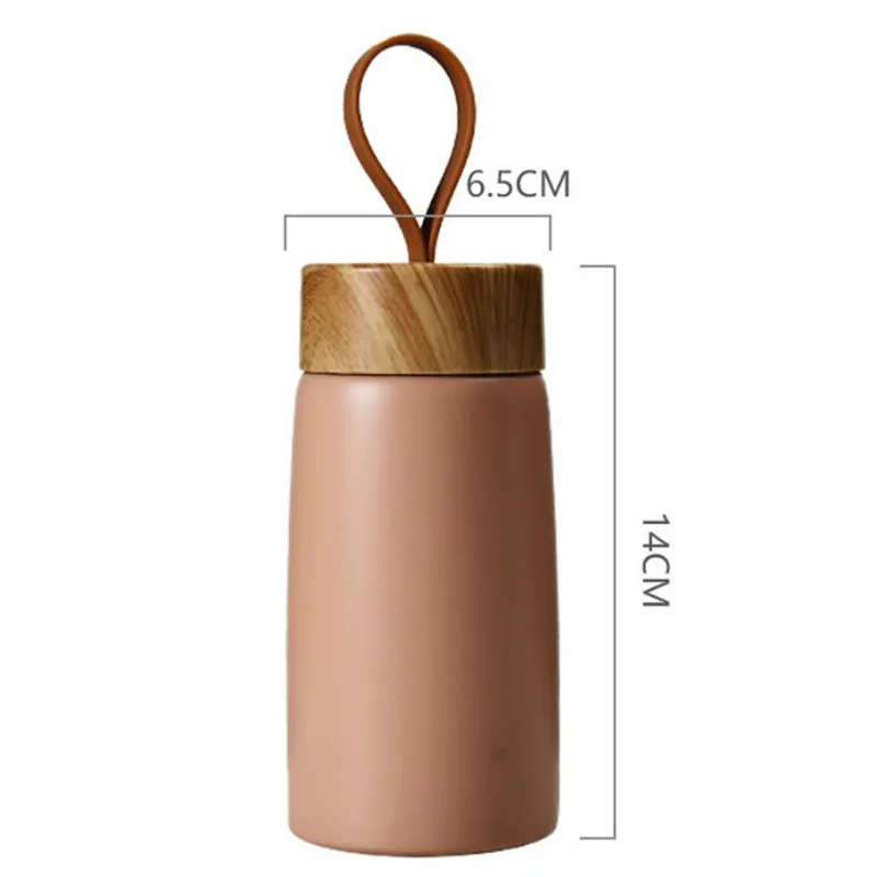 Isolerad kaffemugg 304 Rostfritt stål Tumbler Vatten Termos Vakuumkolv Mini Botte Portable Travel Thermal Cup 220509