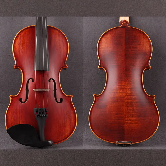 High-quality patterned solid wood antique rubbed violin all handmade beginner professional violin 4/4 musical instrument