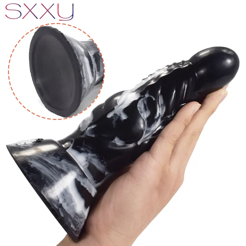 Sxxy curve anal leksaker för kvinnor fantasy beast dildo sexig butik juguetes sexiguales vagina massage anus g-spot stimulerar rumpa plugg