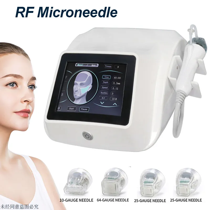 RF Fractional System High-end Portable RF Microneedle Professional Face Thinning Stretch Mark Removal Machine