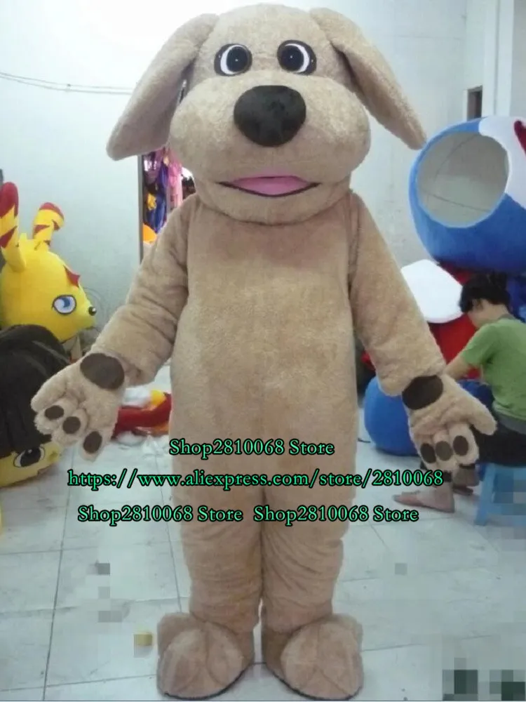 Mascot poupée Costume Dog Mascot Costume Costume Jeu Fancy Robe Adulte Taille Dessin animé Play Jouer Halloween Carnaval Advertisement 1233