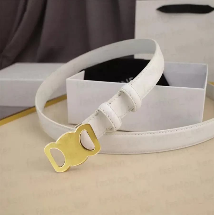 Fashion Smooth Buckle Retro Design Thin Waist Belts Men Womens Width 2 5CM Genuine Cowhide Optional229j