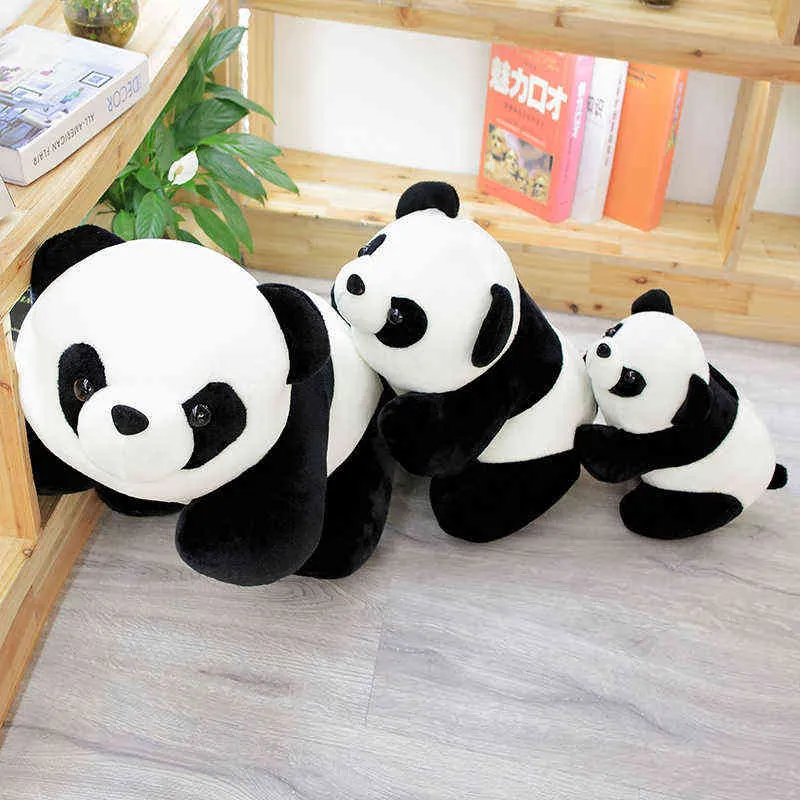 PC CM Söt baby Big Giant Panda Bear Plush Cuddly Animal Doll Animals Toy Cushion Cartoon Kawaii Dolls Girls Lover Gifts J220704