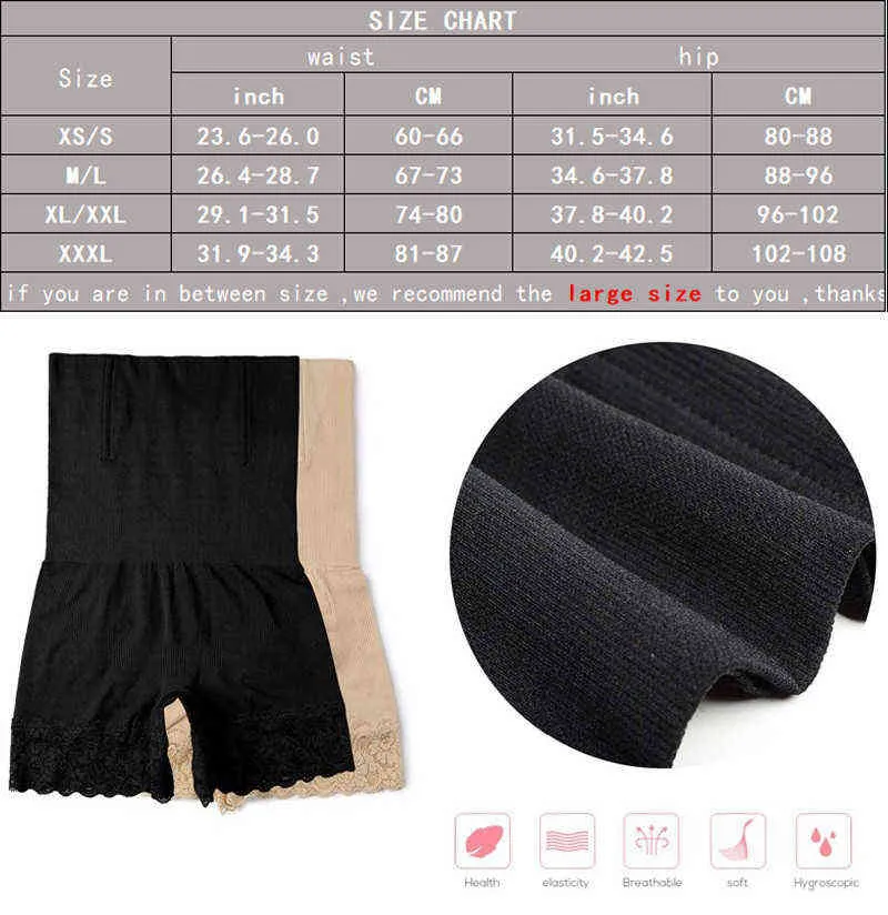 Xs Biancheria intima senza cuciture Pantaloni dimagranti Slip il controllo della pancia Abito da donna Sollevatore di culo Vita alta Allenatore Slim Body Shaper Shapewear L220802