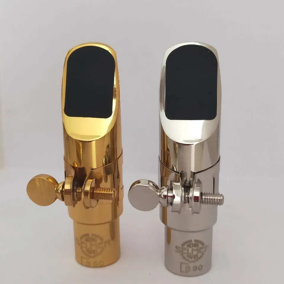 Modelo francês Modelo S90 Drop E Tune Alto Saxofone Metal Bocalista Drop B Tenor Saxofone Soprano Sáxofone Bocalista de bocal