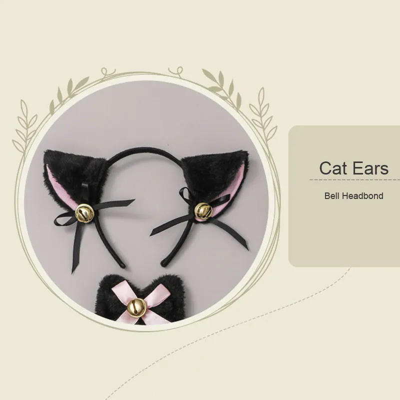 Lolita Cat Cosplay Seksi Anal Oyuncaklar Erotik Kostüm Kuyruk Kulakları Yaka Pençeleri Çan Kitleri Gotik Aksesuar
