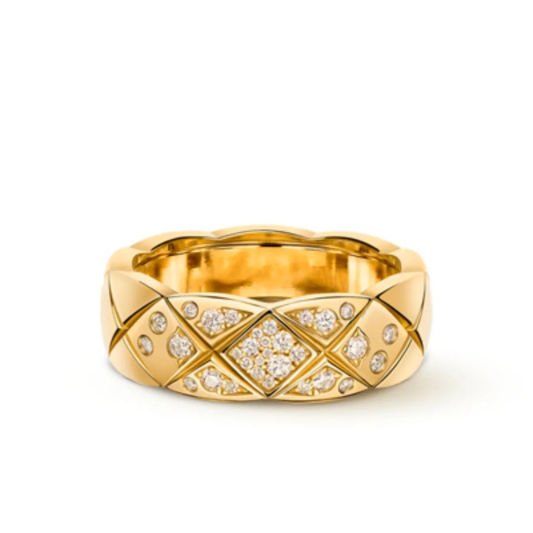 Coco crush Lingge anello femminile Overlay star stesso stile coppia personalità della moda Anelli con confezione regalo186P