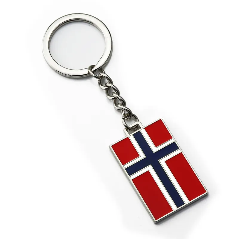 Flag Keychain Pendant Metal Rainbow Flag Keychains Luggage Bag Decoration Key Chain Keyring