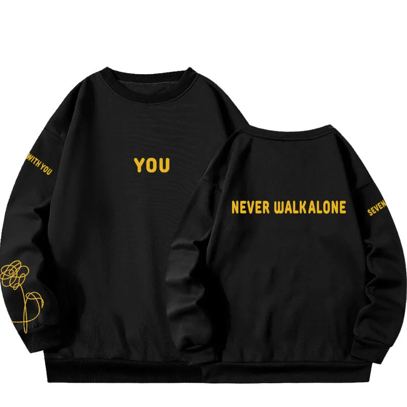 KPOP Jimin You With Hoody Womens Sweatshirt Yedi With You Yalnız Yürüme Yürüme Dijital Dosya Sayı 13