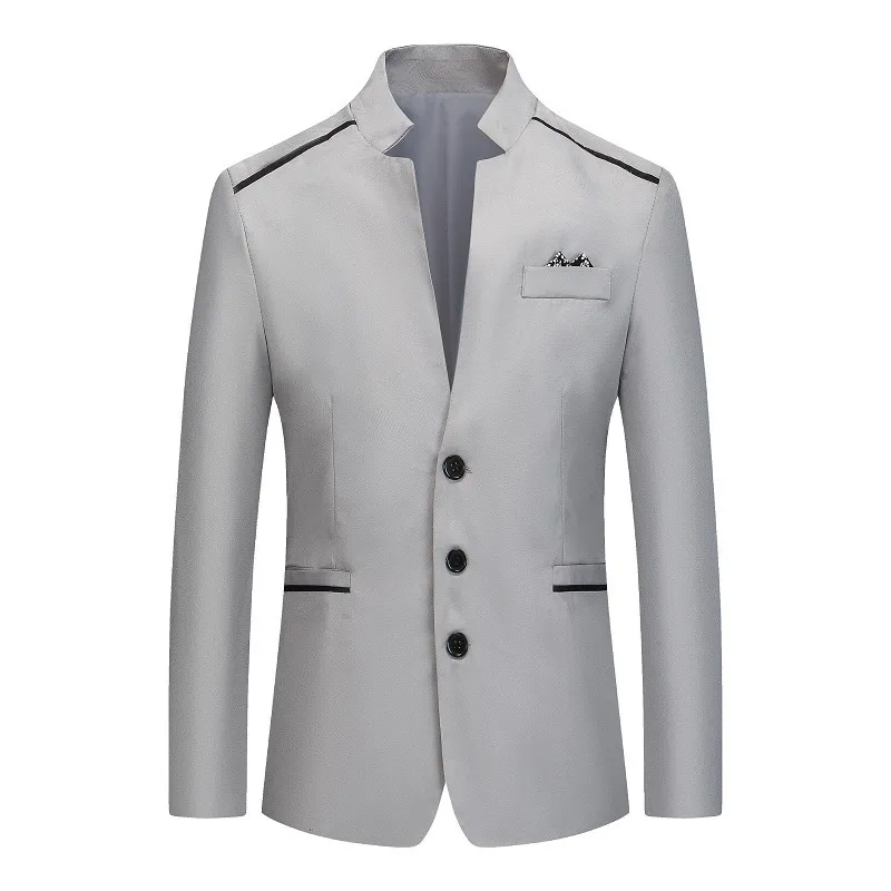 Stylish Men's Blazer Casual Slim Fitness Formal One Button Office Suit Blazer Coat Top White Suit Jacket Masculino Blazers Men 220527