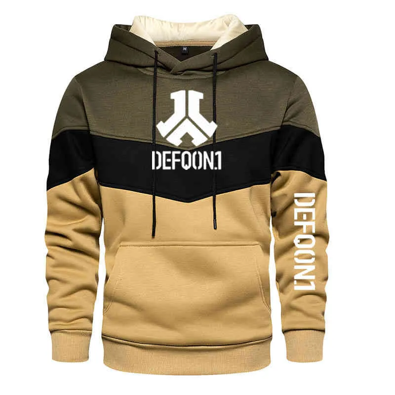 Automne Winter Fashion Rushed Defqon.1 Rock Band Bomber Hoodies Men Hop Hip Hop Pullover Mens Sweatshirts 5xl