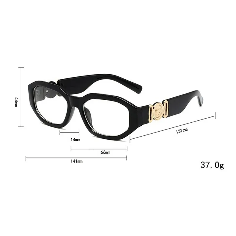 Versage-Sonnenbrillen, mehrere Stile, Rahmen für Männer und Frauen, Sommer-Sonnenbrillenrahmen, schwarze Brillen, Brillen, individuelle Korrekturbrillen, klar273S