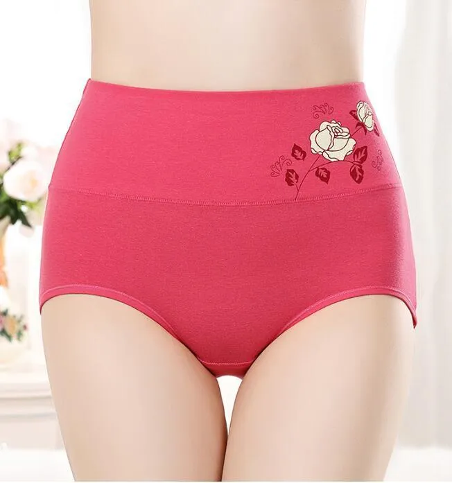 / lotPlus Size Underwear Femme taille haute Culottes pour femmes High Rise pur coton Slip respirant Panty Slip pour dames 220511