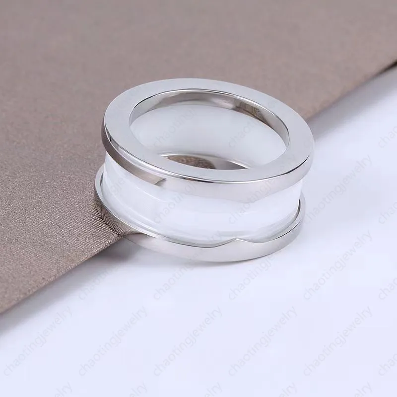 B New Double Band Rings Titanium Steel Ring Men And Women Couple Rose Gold Silver Ring Holiday Gift Size 5-12 Width 10mm255q