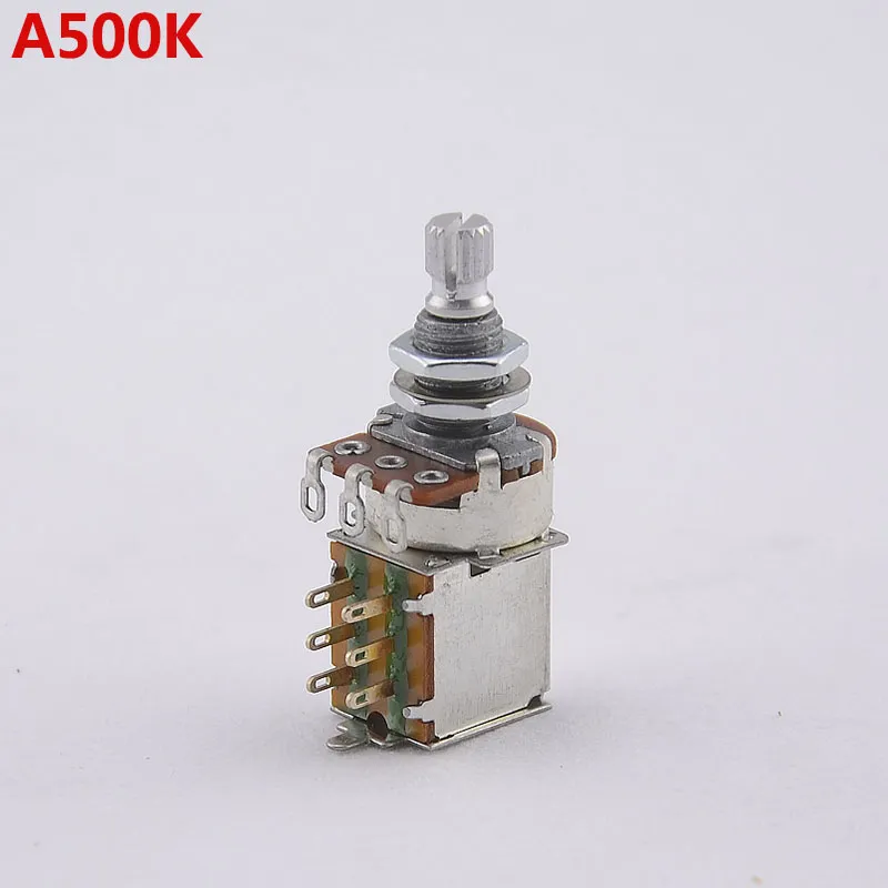 1 bit alfa push pull potentiometer potten för elgitarr bas 25k/b50k/250k/500k