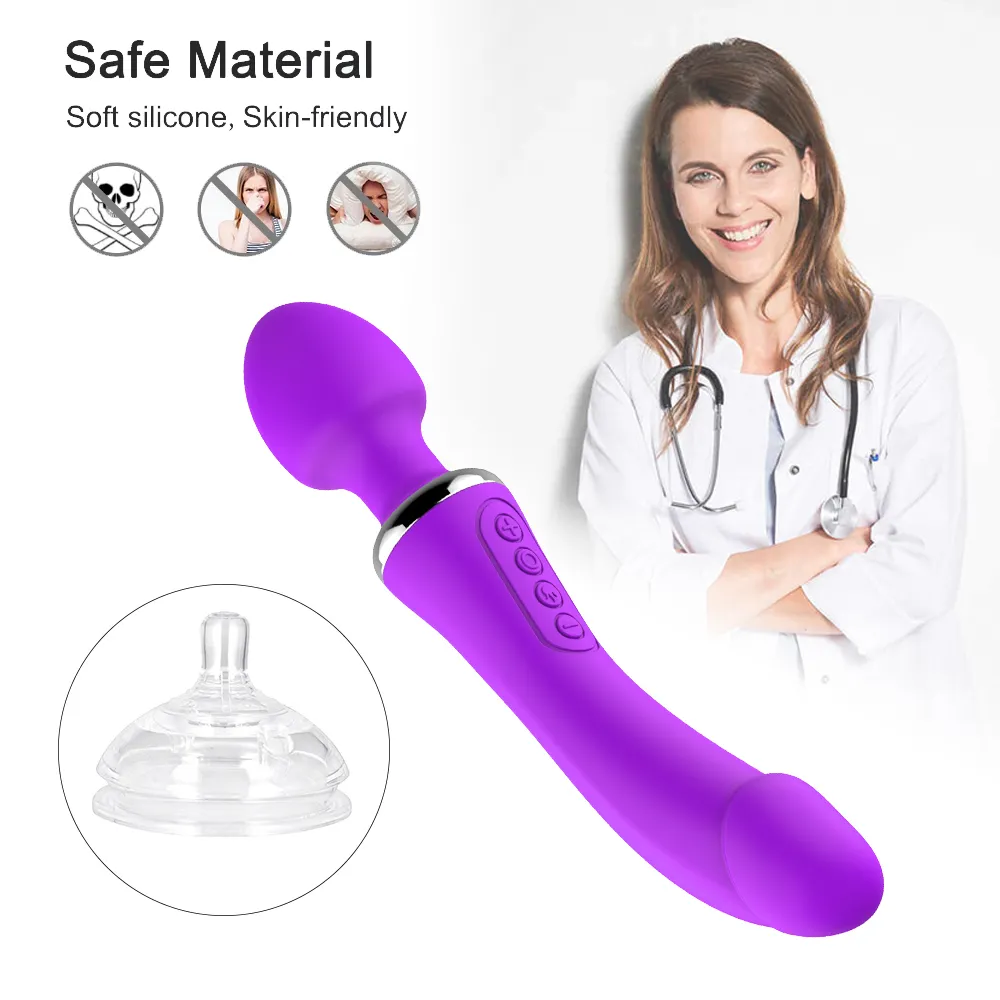 Potente stimolatore vaginale Modalità a 12 velocità Riscaldato G Spot Clitoride Femminile Vibratore multiplo del dildo Giocattoli sexy le donne