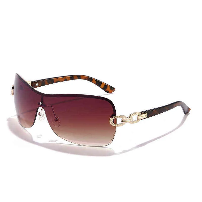HBK Italy Oversized Gradient Sunglasses Women Wrap Around Rhinestone Vintage Sun Glasses Ladies Wide Shield Designer Shades Y2K Y2297Q
