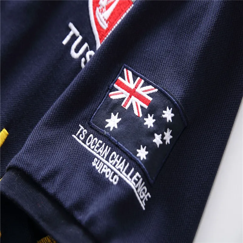 Летняя рубашка поло с коротким рукавом мужская спортивная повседневная чистый хлопок тонкий большой размер мужской стиль Австралия 220402