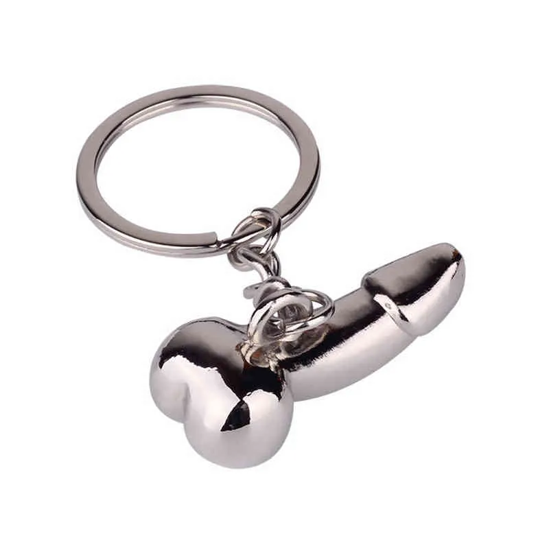 1 sztuka Odtwórz żart Blue Łańcuch dla miłośników Metalowe Spoderek Keyring Indywidualny Keychain Kobieta Prezenty Key Breloczki Uchwyt AA220318