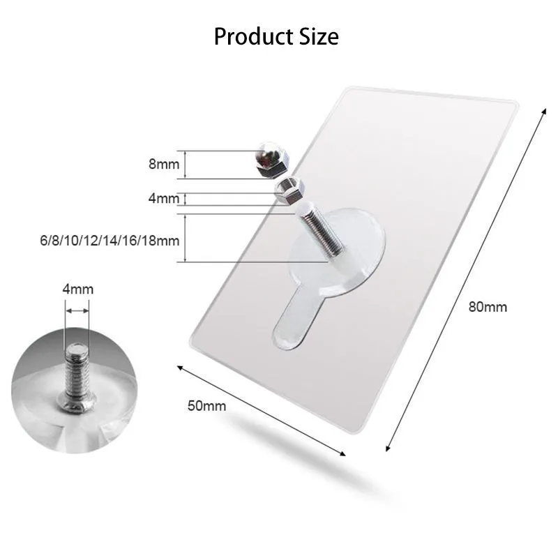 10 Stück PunchFree, nicht markierende Schraubenaufkleber, selbstklebende Wandhaken, Aufhänger, Badezimmer, Küche, Hardwall, Trockenbau, Bildaufhängungsset U2 220527