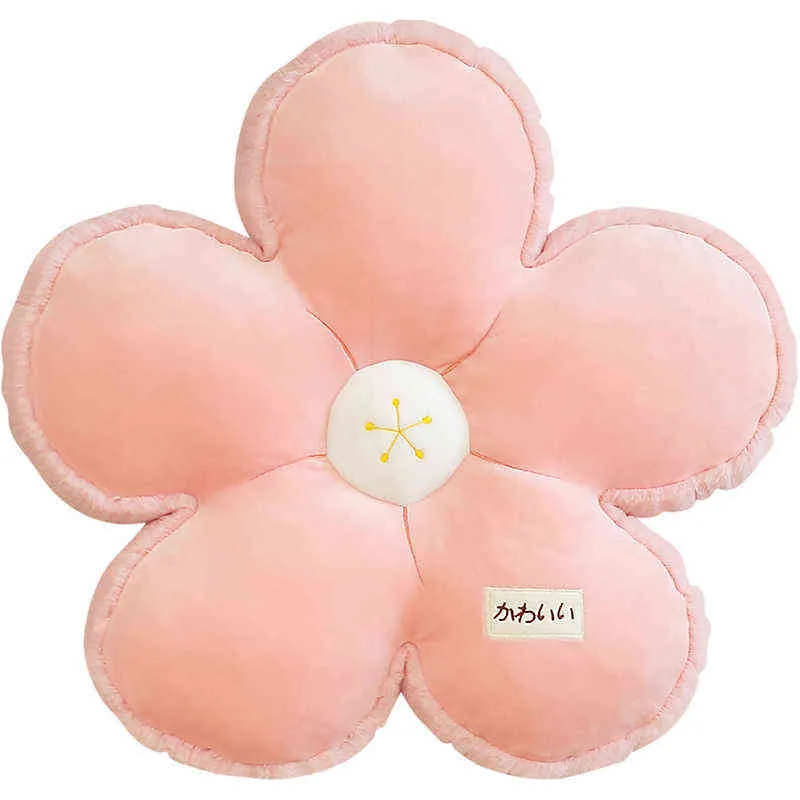 PC CM Yumuşak Sevimli Kiraz Çiçekleri Peluş Yastık Güzel Bitki Çiçek Dolls Sofa Kız Uyku Odası Dekoru Hediye J220704