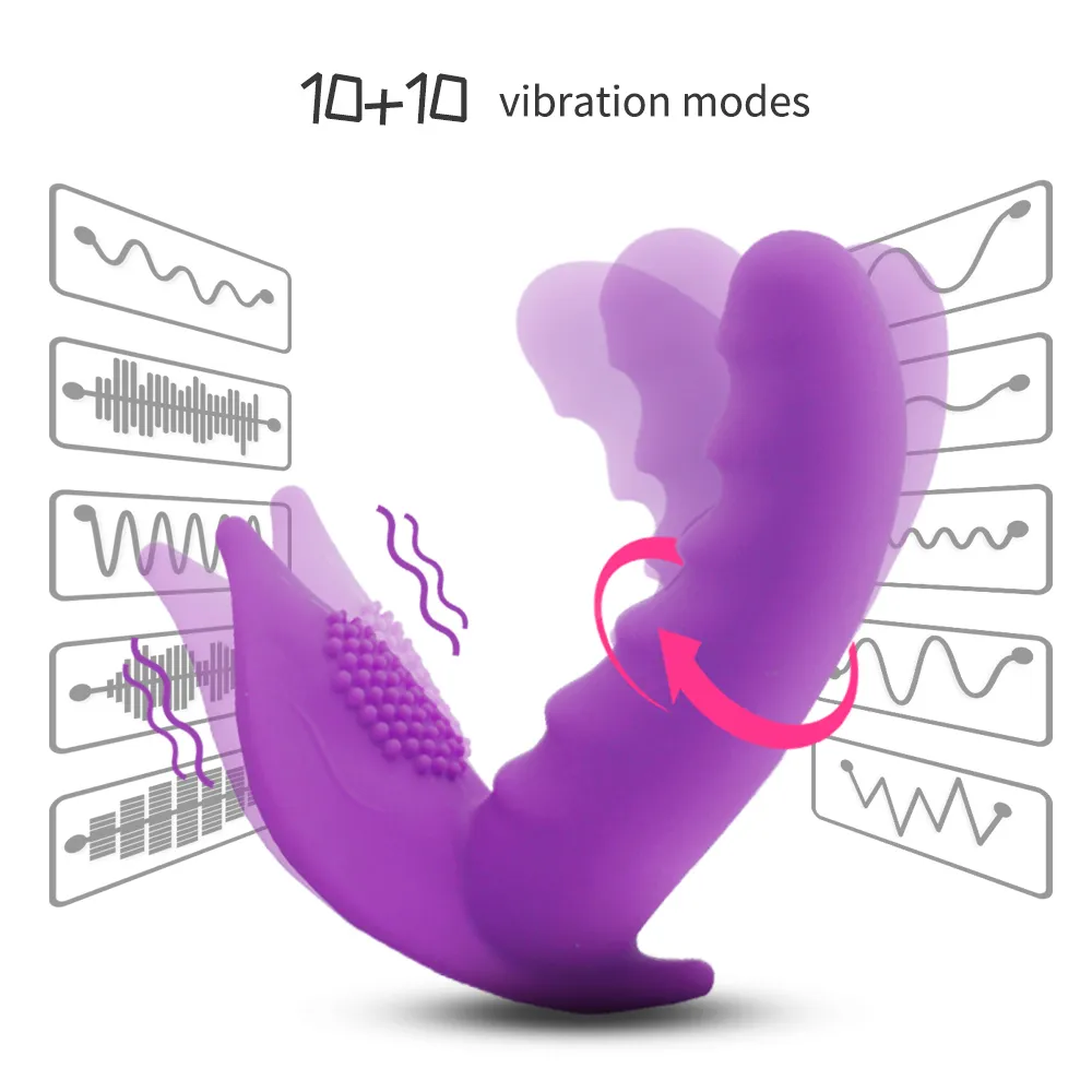 360 graders rotation dildo vibrator bärbar kvinnlig sexig leksak fjärrkontroll trosor vibratior vagina g-spot stimulator vuxen produkt