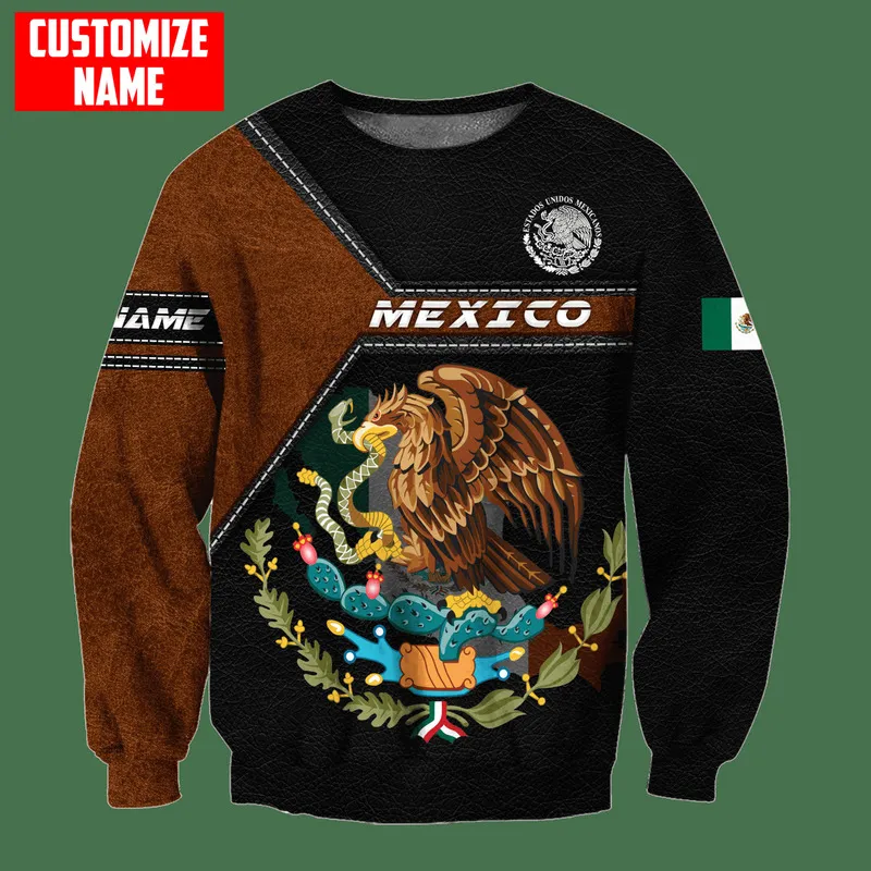 Plstar Cosmos 3dprinted Est Meksika Ülke Özel Adı Hediyesi Benzersiz Hrajuku Street Giyim UNISEX RASID HOODIES ZIP SURSHIRT 2 220713