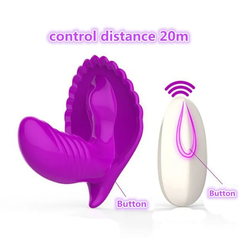 Controle remoto sem fio de 20 velocidades Dual Vibration Strapless Strap on Dildo Vibrator Invisible Vibrating Calcinhas Sexy Toys TD0189