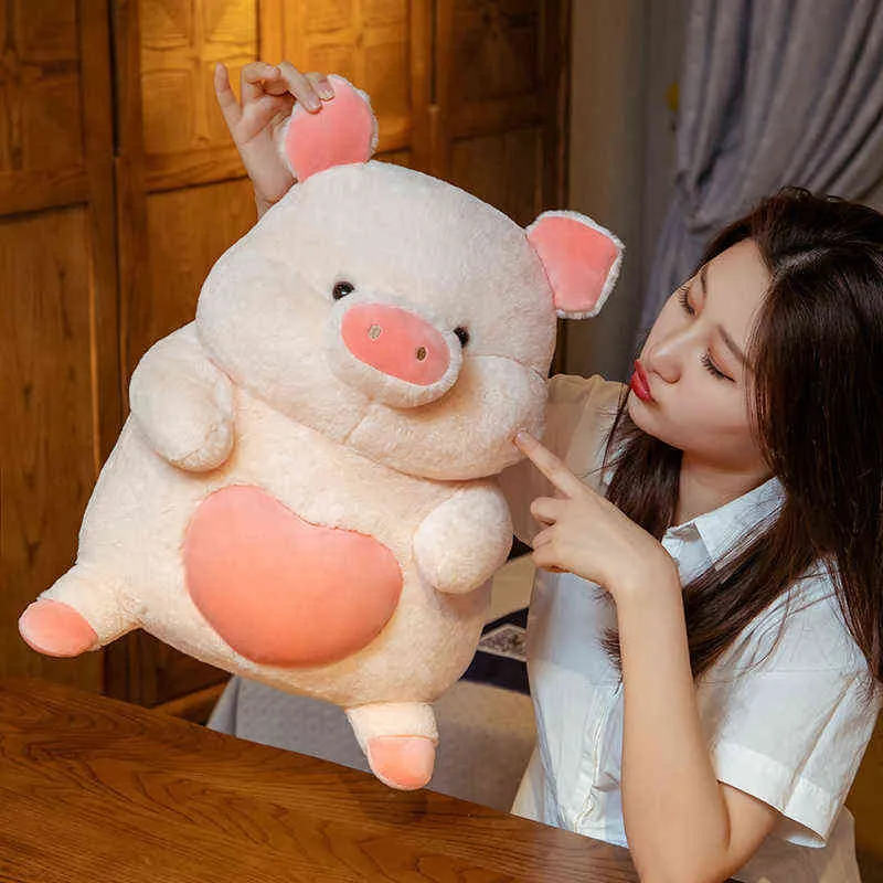Cm belle gros cochon en peluche jouets en peluche animaux mignons poupées bébé cochon enfants Sushi oreiller pour fille anniversaire cadeaux de noël J2207042470785