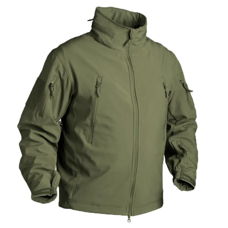 Chaqueta militar de lana de invierno para hombre, abrigo de camuflaje táctico impermeable de concha suave, ropa Airsoft, cortavientos Multicam 220406