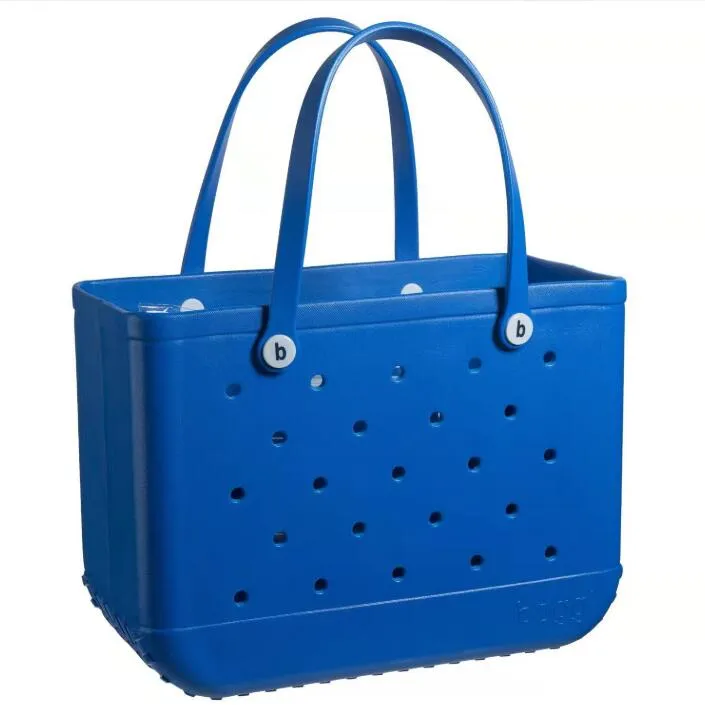 Jelly Candy Silicone Beach Washable Basket Bags Stor shoppingkvinna Eva Waterproof Tote Bogg Bag Purse Eco2162