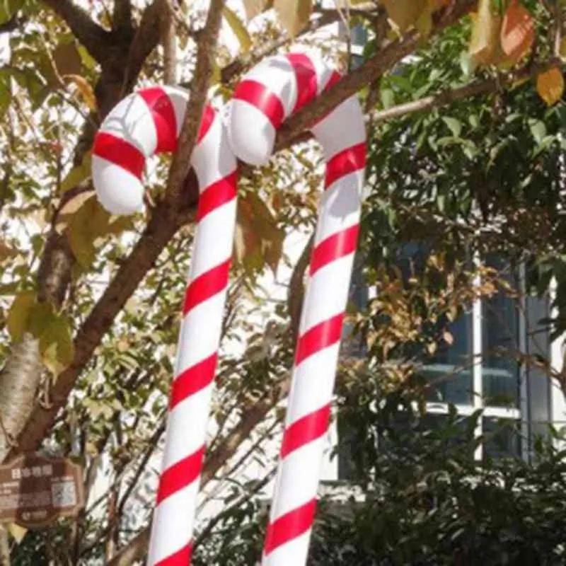 90cm de Natal Balões de cana inflável Decoração de Natal para casa Decoração em casa ao ar livre 2022 Noel Noel T220804