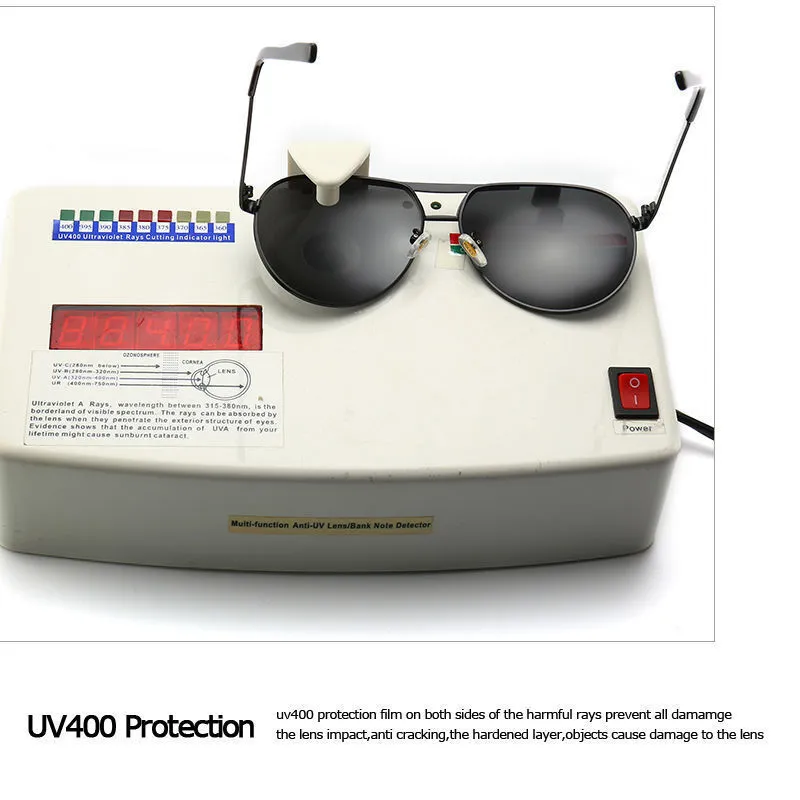 Солнцезащитные очки роскошного вождения мужчины поляризованные хамелеон обесцвечивание солнечные очки для мужчин UV400 8481 220629