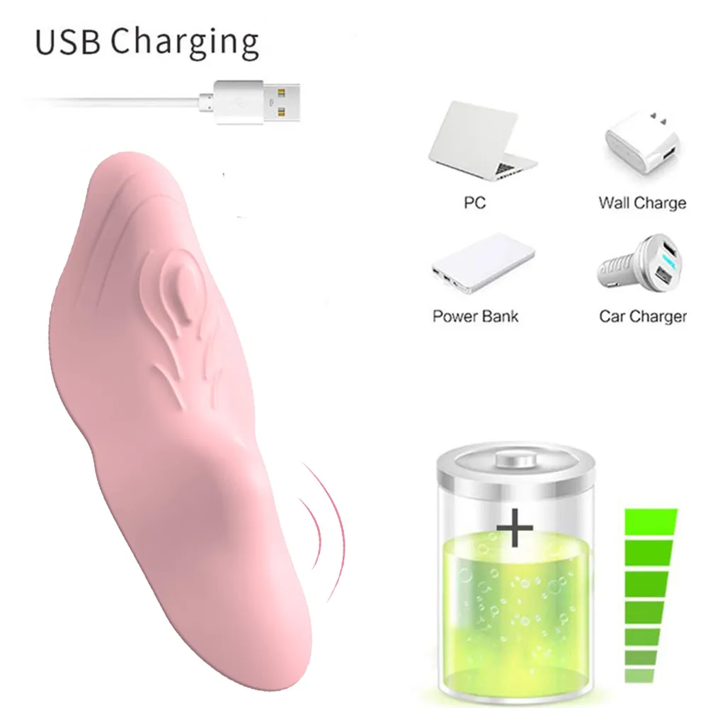 Vibrador de calcinha portátil Invisível Estimulador de ovos vibratórios Estimulador Sexy Toys for Woman Wireless Remote Control Clitoris Massagem
