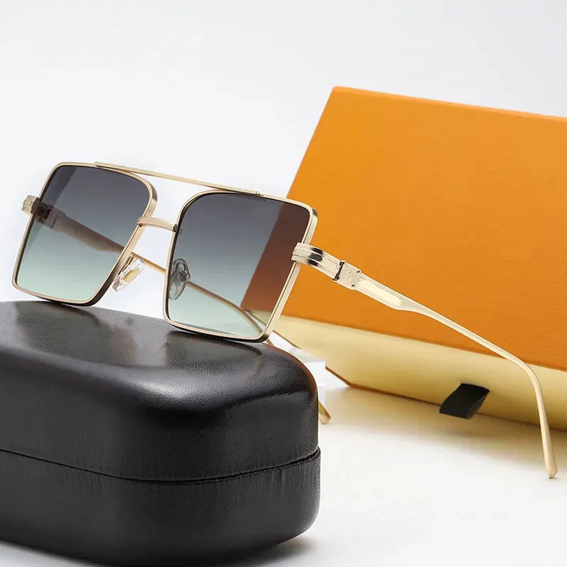 Tasarımcı Moda Güneş Gözlüğü Erkekler Unisex Gözlükler Erkekler Kadınlar Rimless Sun Gözlükler Gümüş Altın Metal Çerçeve Gözlük252t