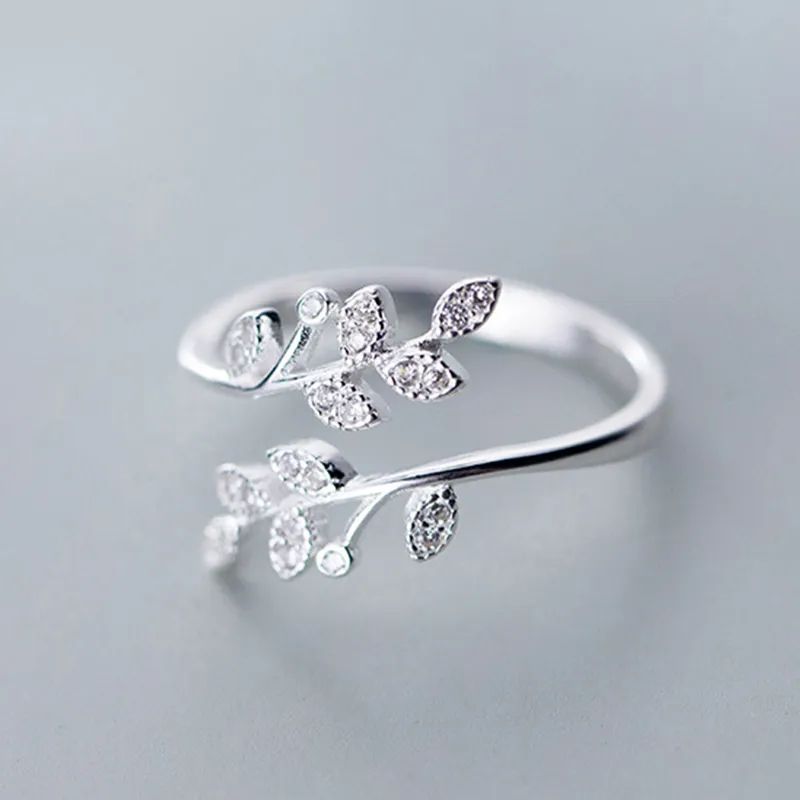 Prosty moda srebrna piórka Dolphin Regulowany pierścionek Znakomita biżuteria dla kobiet impreza ślubna prezent zaręczynowy 220719