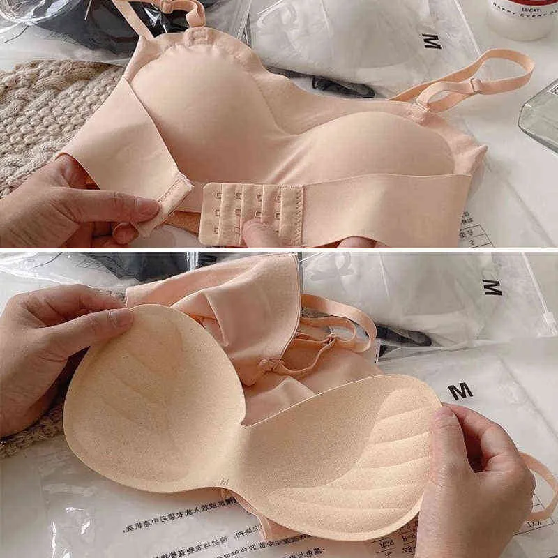 Strapless Bra for Woman Invisible Tube Tops Seamless Breathable Wireless Wedding Brassiere Push Up Bras Lingerie Sexy Bralette T220726