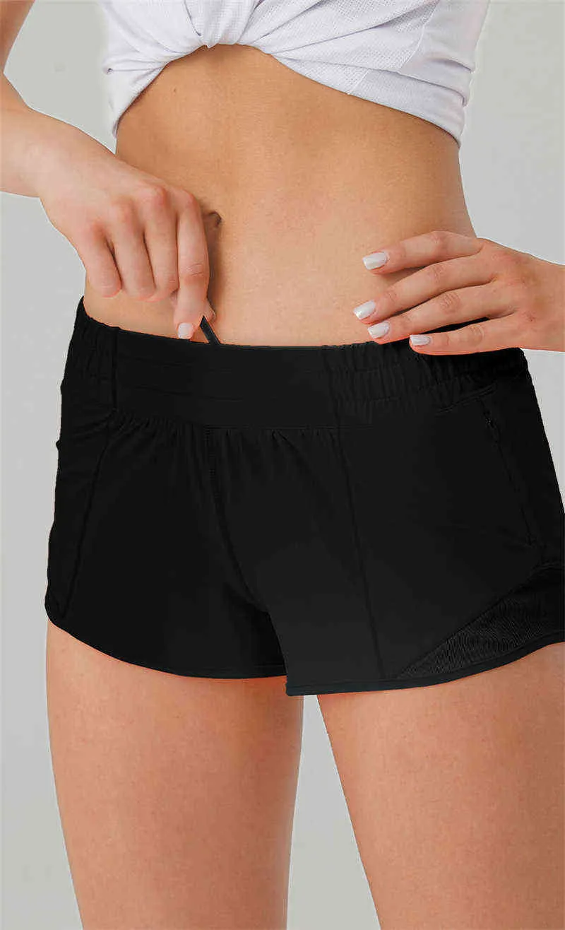 Lu You Want Shorts femininos de ioga de 2,5